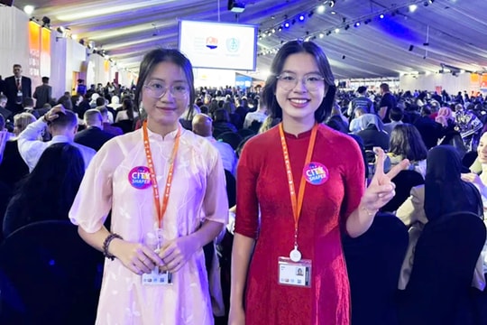 Hai bạn trẻ Quảng Nam đại diện giới trẻ Việt Nam tham dự diễn đàn đô thị thế giới tại Ai Cập
