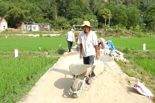 Tập trung đẩy nhanh tiến độ xây dựng nông thôn mới