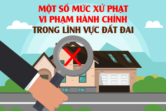 Một số mức xử phạt vi phạm hành chính trong lĩnh vực đất đai