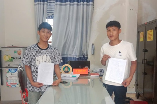 Thăng Bình: Hai anh em song sinh tròn 18 tuổi tình nguyện nhập ngũ