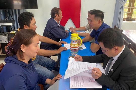 Đoàn Luật sư tỉnh Quảng Nam phổ biến pháp luật, trợ giúp pháp lý tại phường Thanh Hà