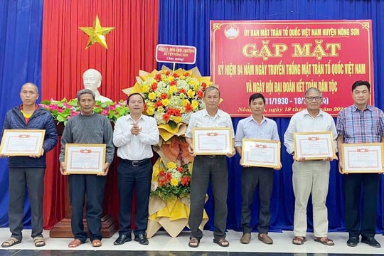 Quỹ vì người nghèo huyện Nông Sơn vận động được gần 697 triệu đồng