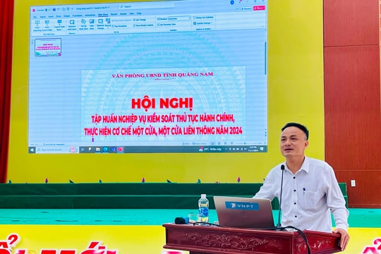 Văn phòng UBND tỉnh Quảng Nam tập huấn nghiệp vụ kiểm soát thủ tục hành chính