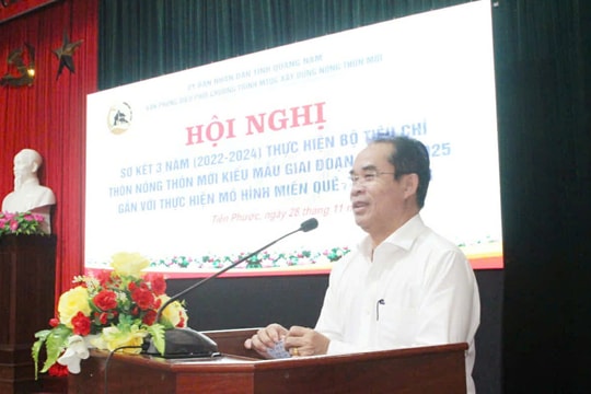 Quảng Nam có 287 thôn đạt chuẩn thôn nông thôn mới kiểu mẫu