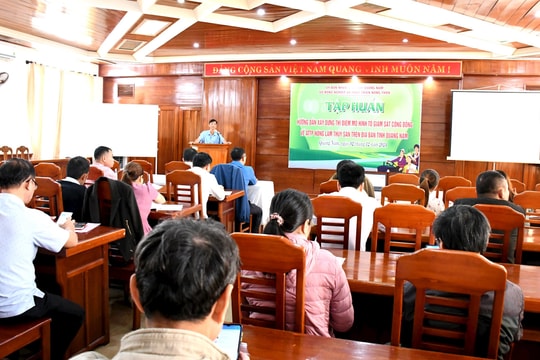 Tập huấn xây dựng mô hình tổ giám sát cộng đồng về an toàn thực phẩm