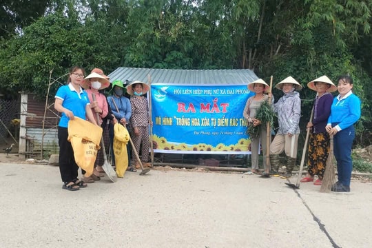Phụ nữ Đại Lộc chung tay vì môi trường xanh