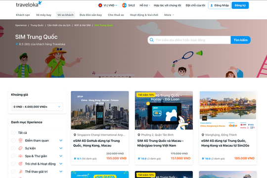 Đặt mua SIM Trung Quốc trên Traveloka tận hưởng chuyến đi trọn vẹn