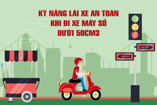 Kỹ năng lái xe an toàn khi đi xe máy số dưới 50cm3