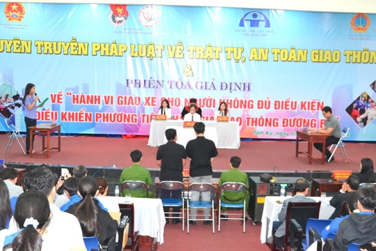 Phiên tòa giả định xét xử hành vi giao xe cho người không đủ điều kiện điều khiển