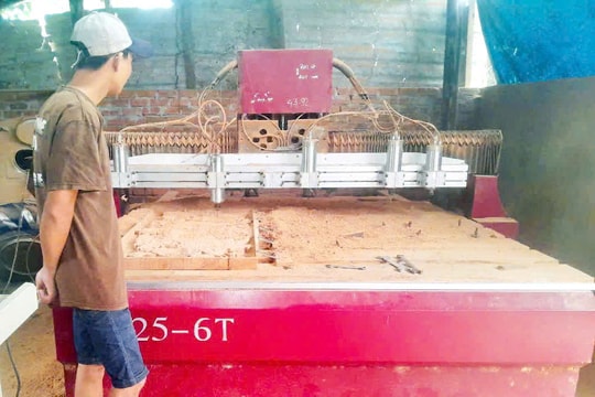 Độc đáo tranh gỗ 3D Quế Lâm