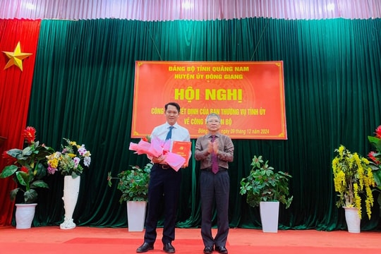 Chuẩn y ông Đinh Văn Bảo giữ chức Phó Bí thư Huyện ủy Đông Giang