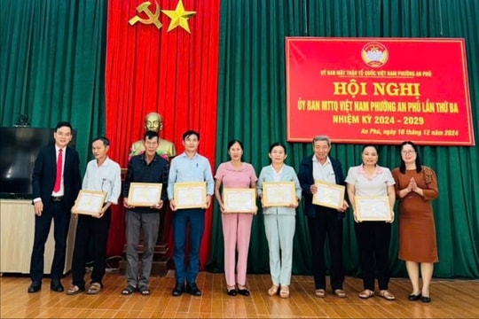 Phường An Phú dẫn đầu phong trào thi đua Mặt trận TP.Tam Kỳ năm 2024