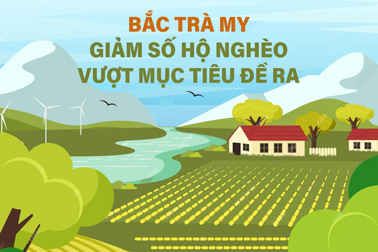 Bắc Trà My giảm số hộ nghèo vượt mục tiêu đề ra