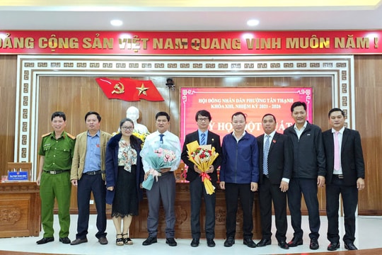 Tam Kỳ: Ông Lê Ngọc Dương được bầu giữ chức Chủ tịch UBND phường Tân Thạnh, nhiệm kỳ 2021 - 2026