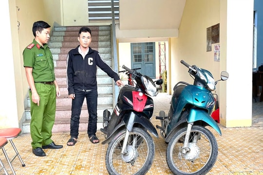 Khởi tố đối tượng trộm cắp 2 xe máy ở phường Hòa Hương