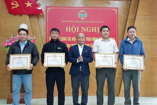 Nam Giang: Hơn 1.300 hội viên nông dân đăng ký sản xuất, kinh doanh giỏi