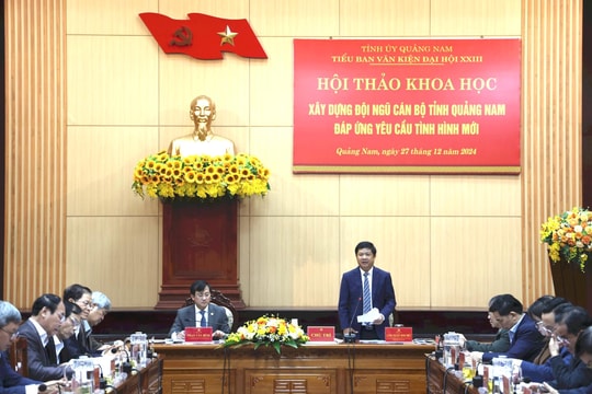 Xây dựng đội ngũ cán bộ đáp ứng yêu cầu tình hình mới: Quảng Nam lắng nghe hiến kế