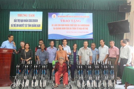 Quảng Nam vận động hơn 6,7 tỷ đồng chăm sóc, hỗ trợ nạn nhân da cam