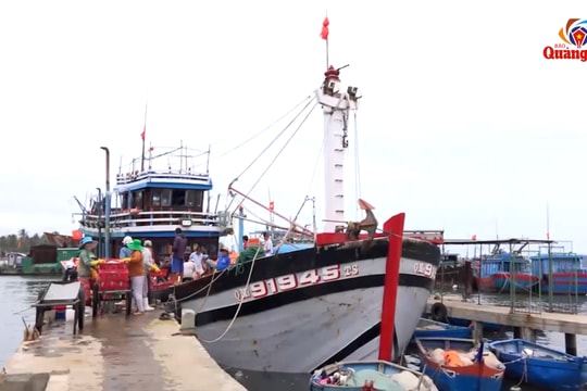 Ngư dân xã Tam Quang chuẩn bị chuyến biển cuối năm