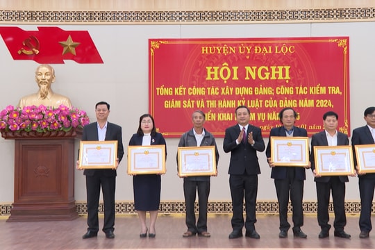 Năm 2024, Huyện ủy Đại Lộc kết nạp mới 138 đảng viên