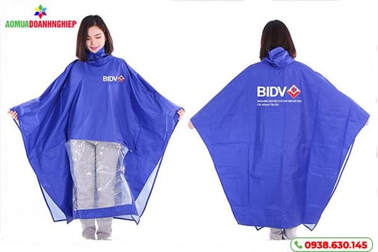 Bảng giá áo mưa in logo công ty 2025