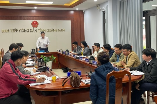 Trưởng ban Nội chính Tỉnh ủy Quảng Nam Nguyễn Mạnh Hà tiếp công dân