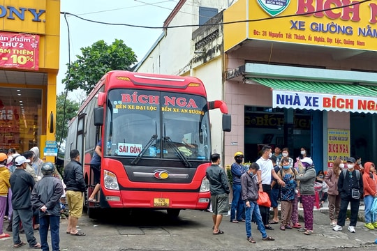 Quảng Nam đảm bảo phương tiện thực hiện chiến dịch vận tải khách dịp tết