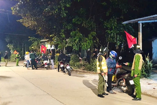 Công an huyện Núi Thành xử lý 63 trường hợp vi phạm nồng độ cồn