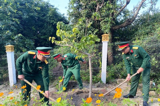 Tiểu đoàn 70 phát động trồng cây đời đời nhớ ơn Bác Hồ xuân Ất Tỵ 2025