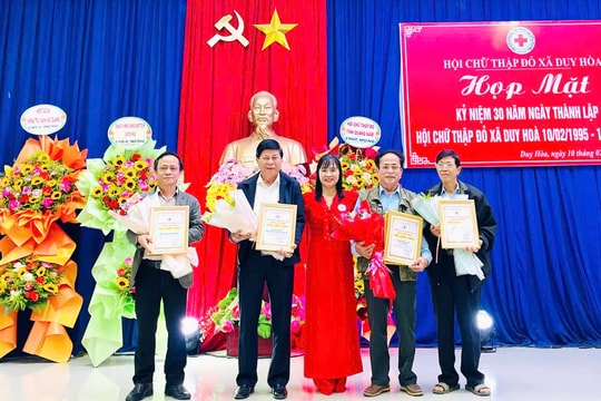 Hội Chữ thập đỏ xã Duy Hòa kỷ niệm 30 năm thành lập