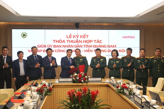 Ký kết thỏa thuận hợp tác chuyển đổi số giai đoạn 2025 - 2030 với Viettel: Quảng Nam quyết tâm thúc đẩy chuyển đổi số mạnh mẽ