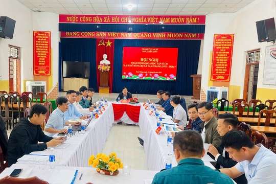 Thẩm định tập sách “Lịch sử Đảng bộ xã Tam Thăng (1975 - 2020)”