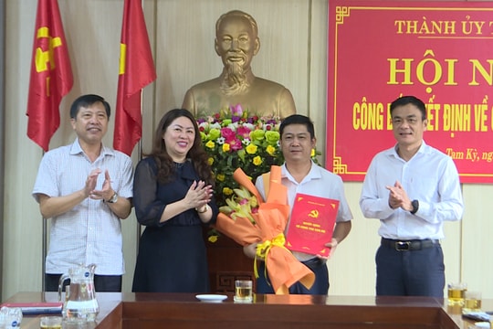 Chuẩn y chức danh Chủ nhiệm UBKT Thành ủy Tam Kỳ, nhiệm kỳ 2020 - 2025