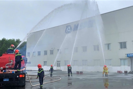 Thực tập phương án chữa cháy tại nhà máy Công ty TNHH Mapei Việt Nam