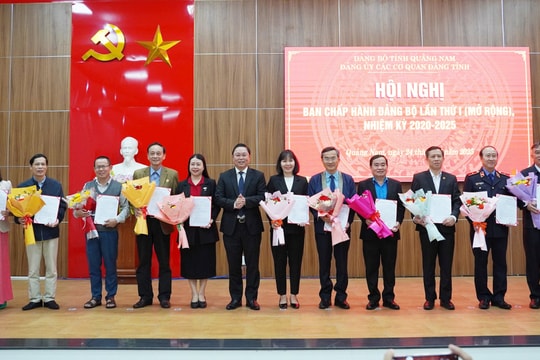 Đảng bộ các cơ quan đảng tỉnh và Đảng bộ UBND tỉnh Quảng Nam : Ổn định tổ chức, đi vào hoạt động