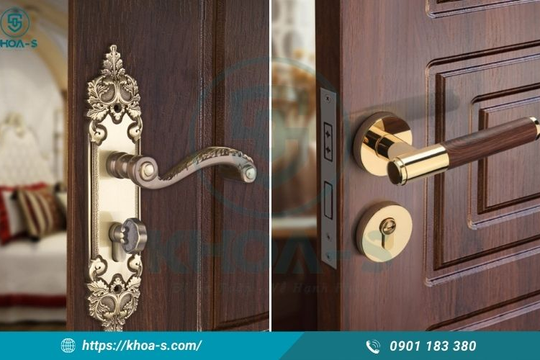 Những điểm khác nhau giữa khóa cửa gỗ và khóa cửa sắt