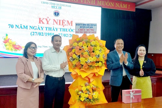 Lãnh đạo huyện Thăng Bình, Quế Sơn thăm các cơ sở y tế