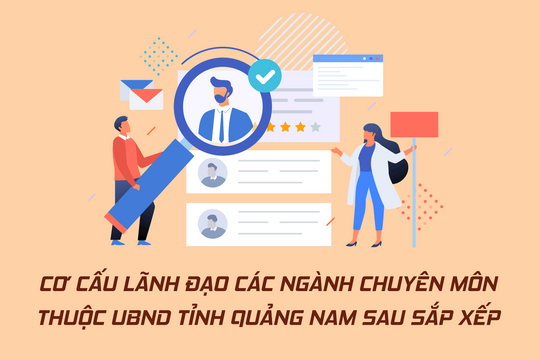 Cơ cấu lãnh đạo các ngành chuyên môn thuộc UBND tỉnh Quảng Nam sau sắp xếp