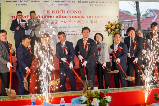 Khởi công dự án Thư viện số cộng đồng Yongin tại TP.Tam Kỳ