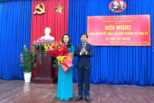 Đồng chí Phạm Thị Thanh giữ chức Bí thư Huyện ủy Hiệp Đức