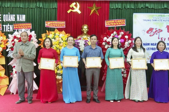 Ngành y tế Tiên Phước gặp mặt kỷ niệm 70 năm ngày Thầy thuốc Việt Nam