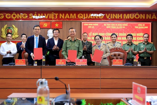 Công an Quảng Nam tiếp nhận công tác quản lý nhà nước và nhiệm vụ đảm bảo an ninh hàng không tại sân bay Chu Lai