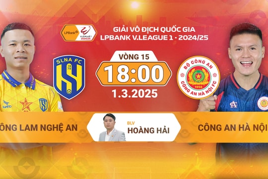 Link xem trực tiếp bóng đá SLNA vs CAHN tại V-League