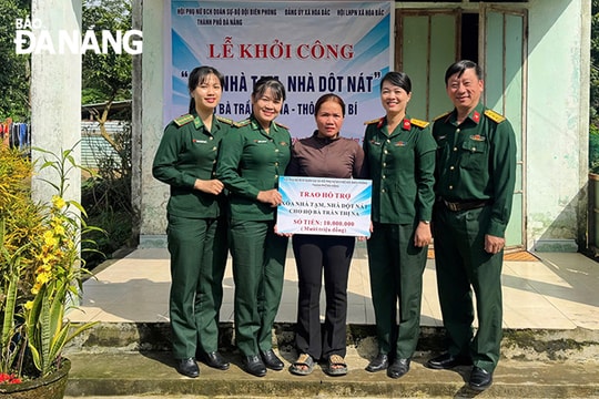 Hỗ trợ sửa nhà cho gia đình khó khăn ở xã Hòa Bắc