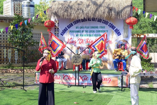 Thành lập Đội trình diễn hô hát bài chòi cộng đồng di sản Mỹ Sơn