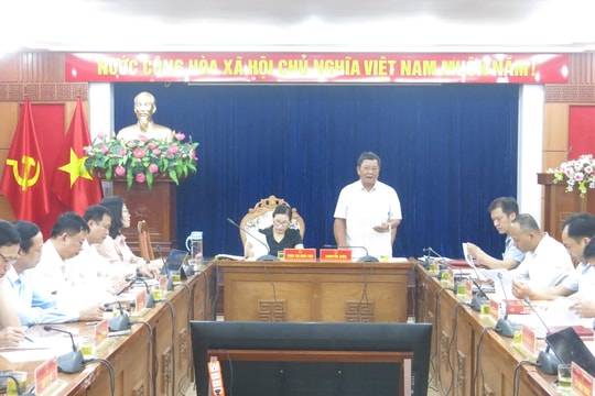 Thống nhất các báo cáo, tờ trình về đầu tư, tài chính trình Kỳ họp thứ 30 HĐND tỉnh Quảng Nam