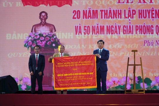 Phú Ninh tổ chức kỷ niệm 20 năm thành lập huyện, 50 năm Giải phóng quê hương