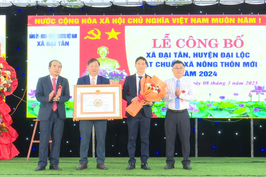 Xã Đại Tân công bố đạt chuẩn nông thôn mới năm 2024