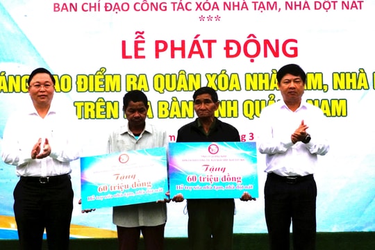 Phát động ra quân xóa nhà tạm, nhà dột nát trên địa bàn Quảng Nam