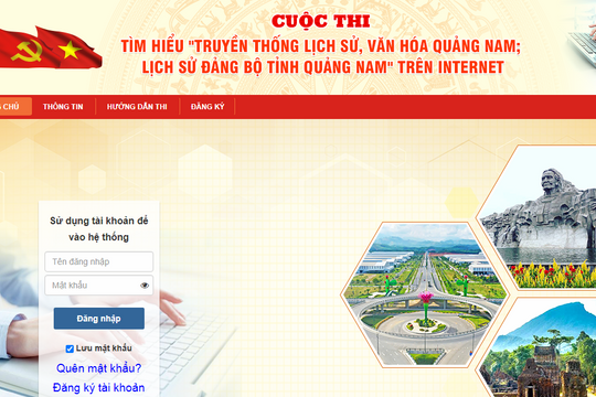 Hơn 44.000 tài khoản tham gia kỳ 4 cuộc thi tìm hiểu truyền thống lịch sử, văn hóa Quảng Nam